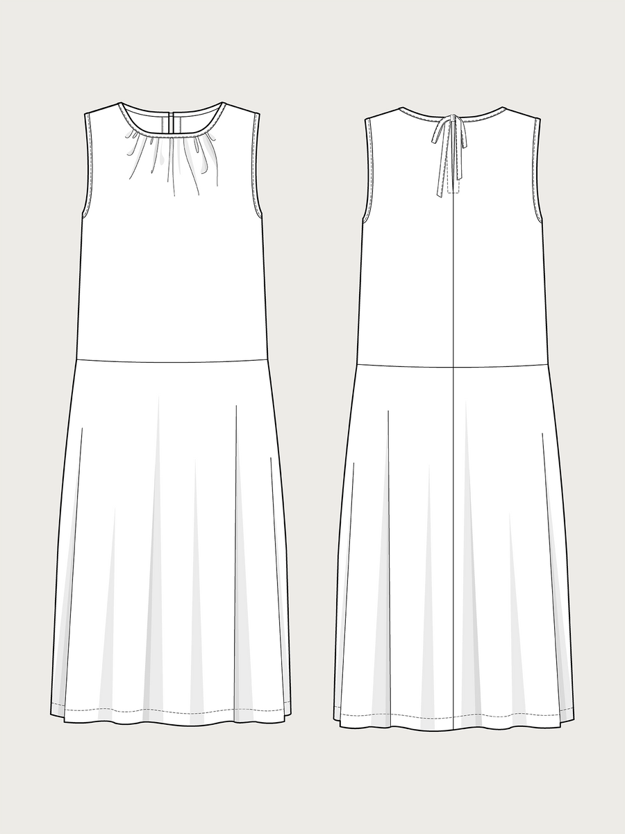 DROP-WAIST DRESS SEWING PATTERN– The Assembly Line shop