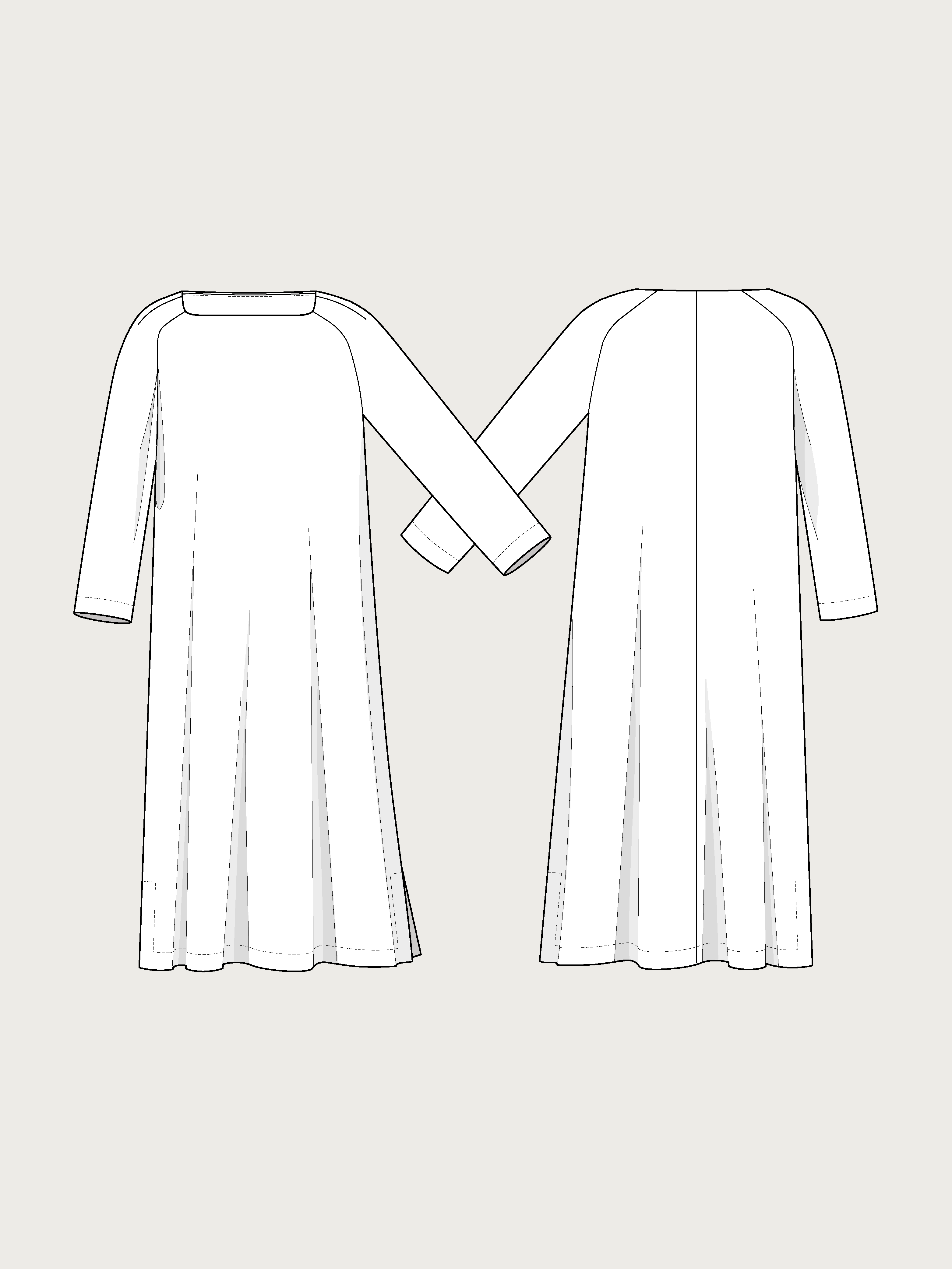 SQUARE NECK DRESS SEWING PATTERN– The Assembly Line shop