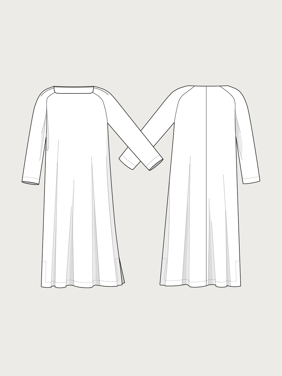 SQUARE NECK DRESS SEWING PATTERN– The Assembly Line shop