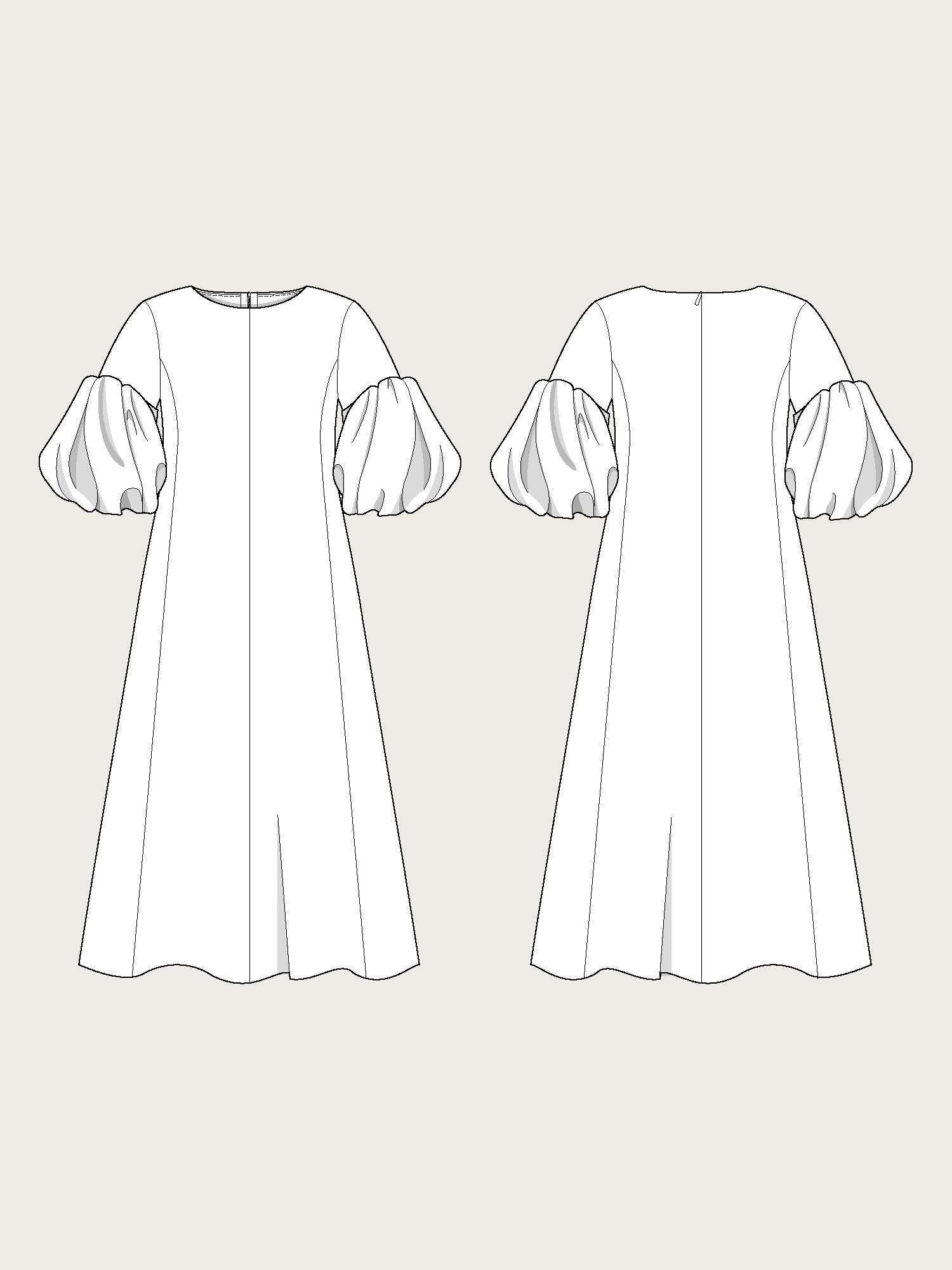 BALLOON SLEEVE DRESS SEWING PATTERN The Assembly Line shop BALLOON SLEEVE DRESS SEWING PATTERN The Assembly Line shop