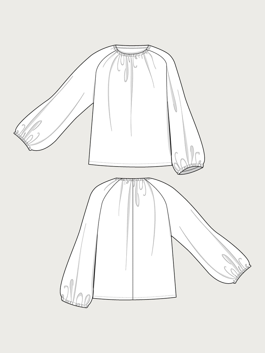 BILLOW BLOUSE SEWING PATTERN The Assembly Line shop