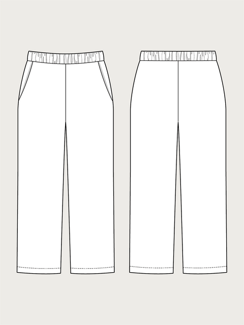 PULL ON TROUSERS mini PATTERN - The Assembly Line shop