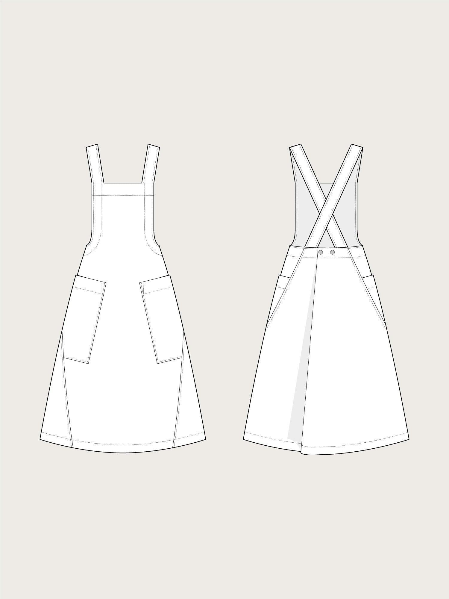 APRON DRESS SEWING PATTERN The Assembly Line shop APRON DRESS SEWING PATTERN The Assembly Line shop