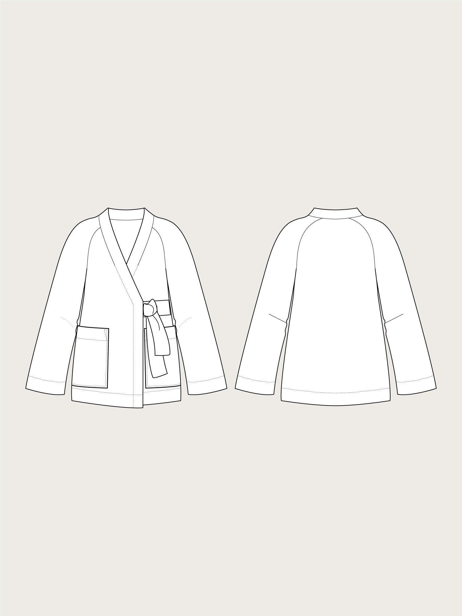 The Assembly Line Wrap Jacket | Harts Fabric