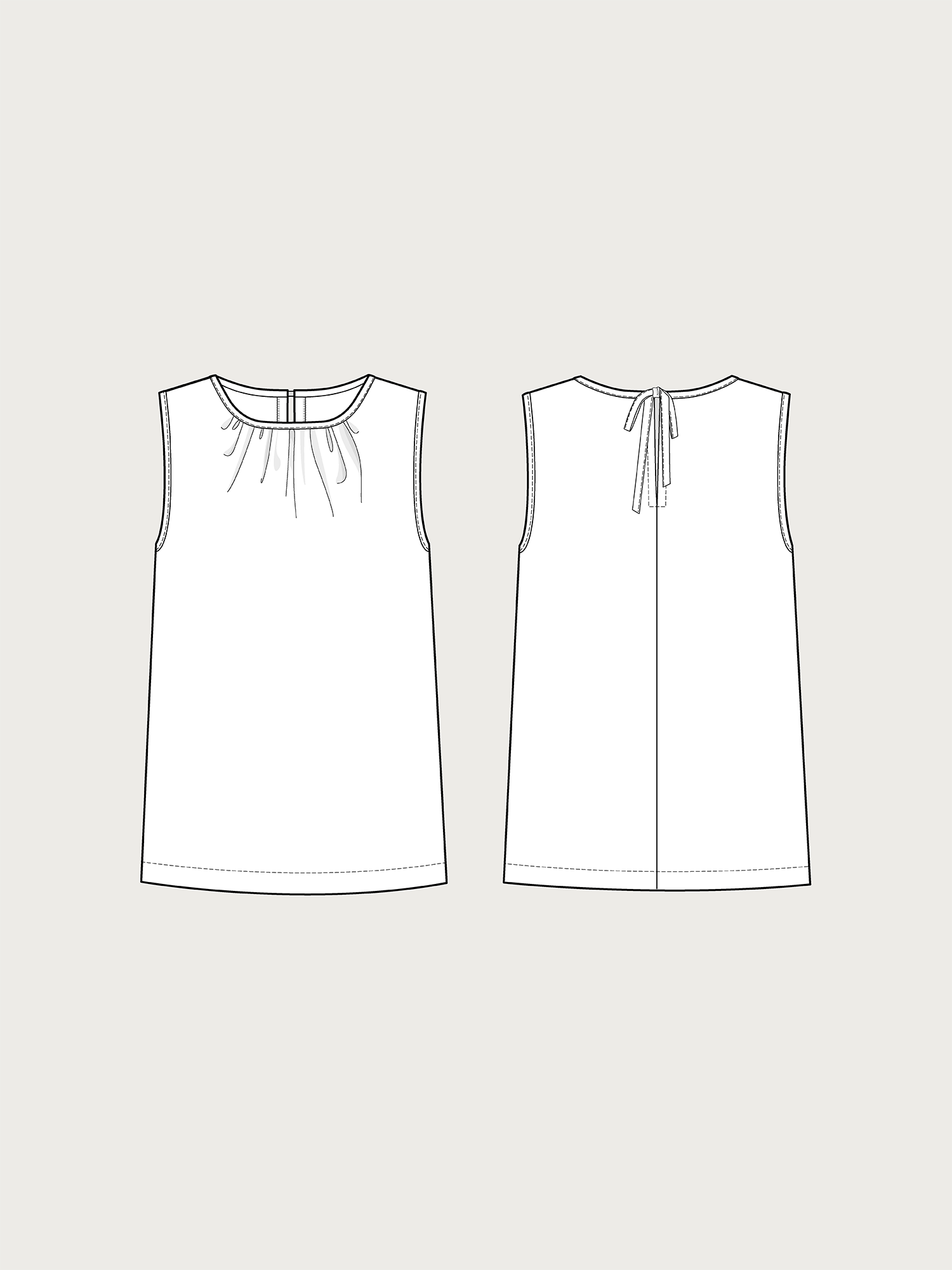DROP-WAIST DRESS SEWING PATTERN– The Assembly Line shop