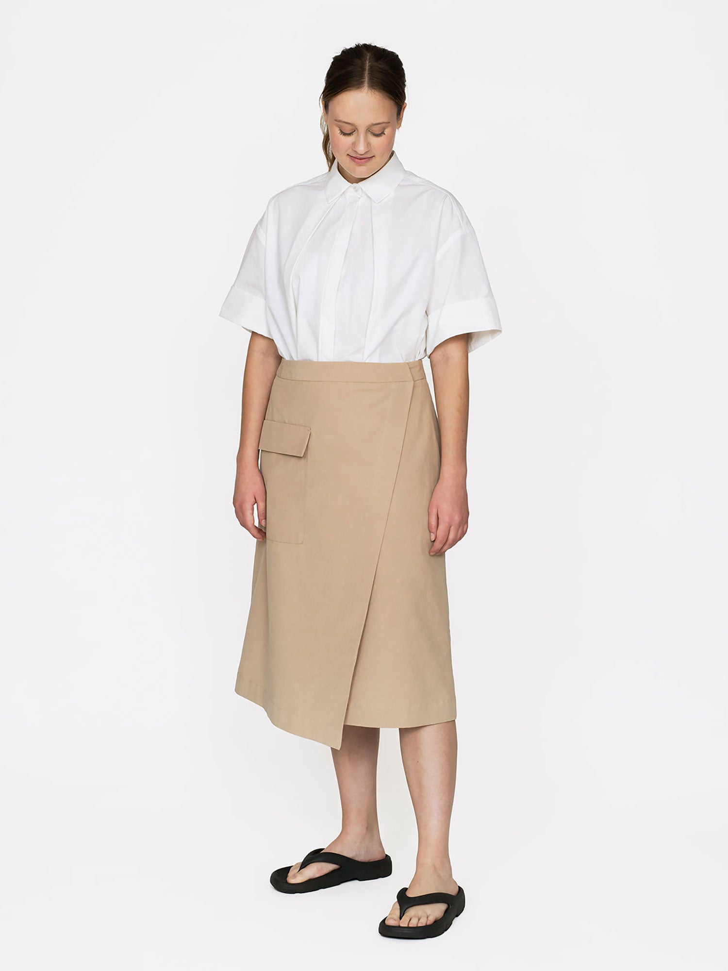 ASYMMETRIC MIDI SKIRT PATTERN The Assembly Line shop
