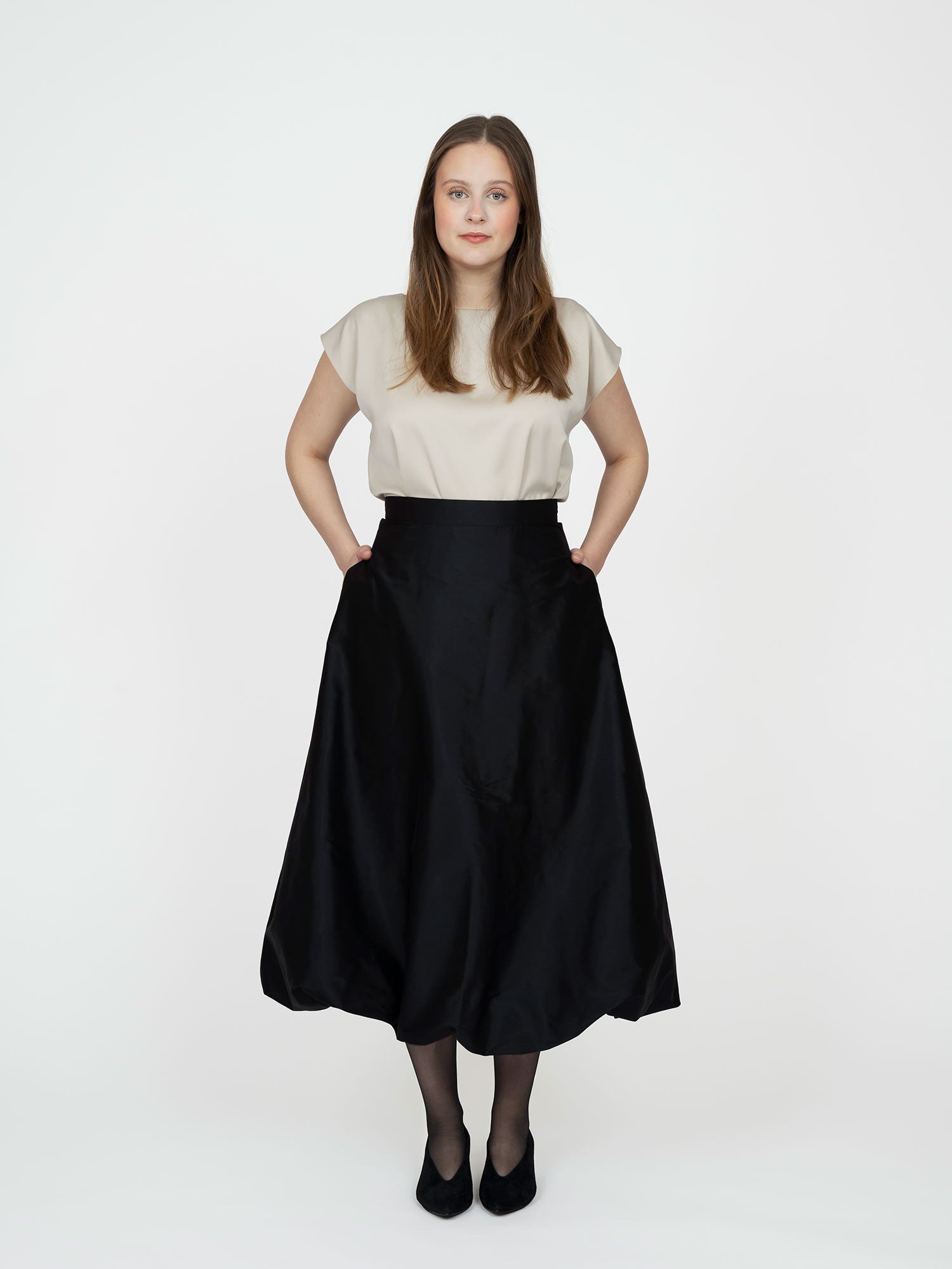 A Line Skirt High Waisted Midi Skirt Pattern BALLOON SKIRT PATTERN