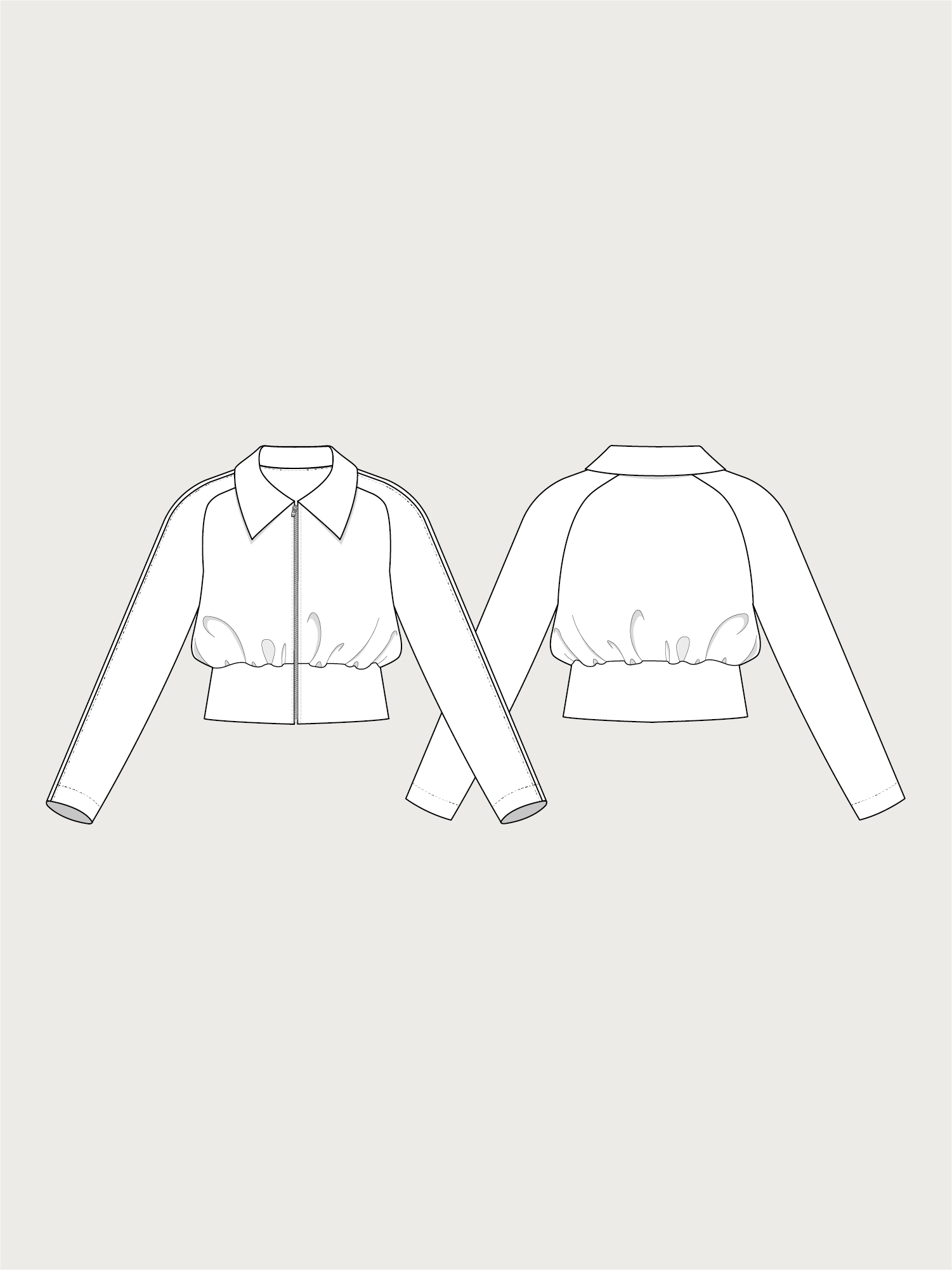 Assembly Line Jacket Pattern CROPPED JACKET SEWING PATTERN– The Assembly Line shop