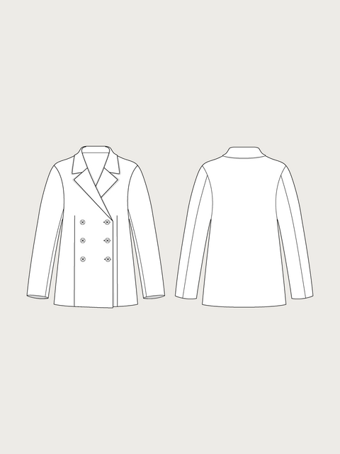 DOUBLE-BREASTED JACKET PATTERN