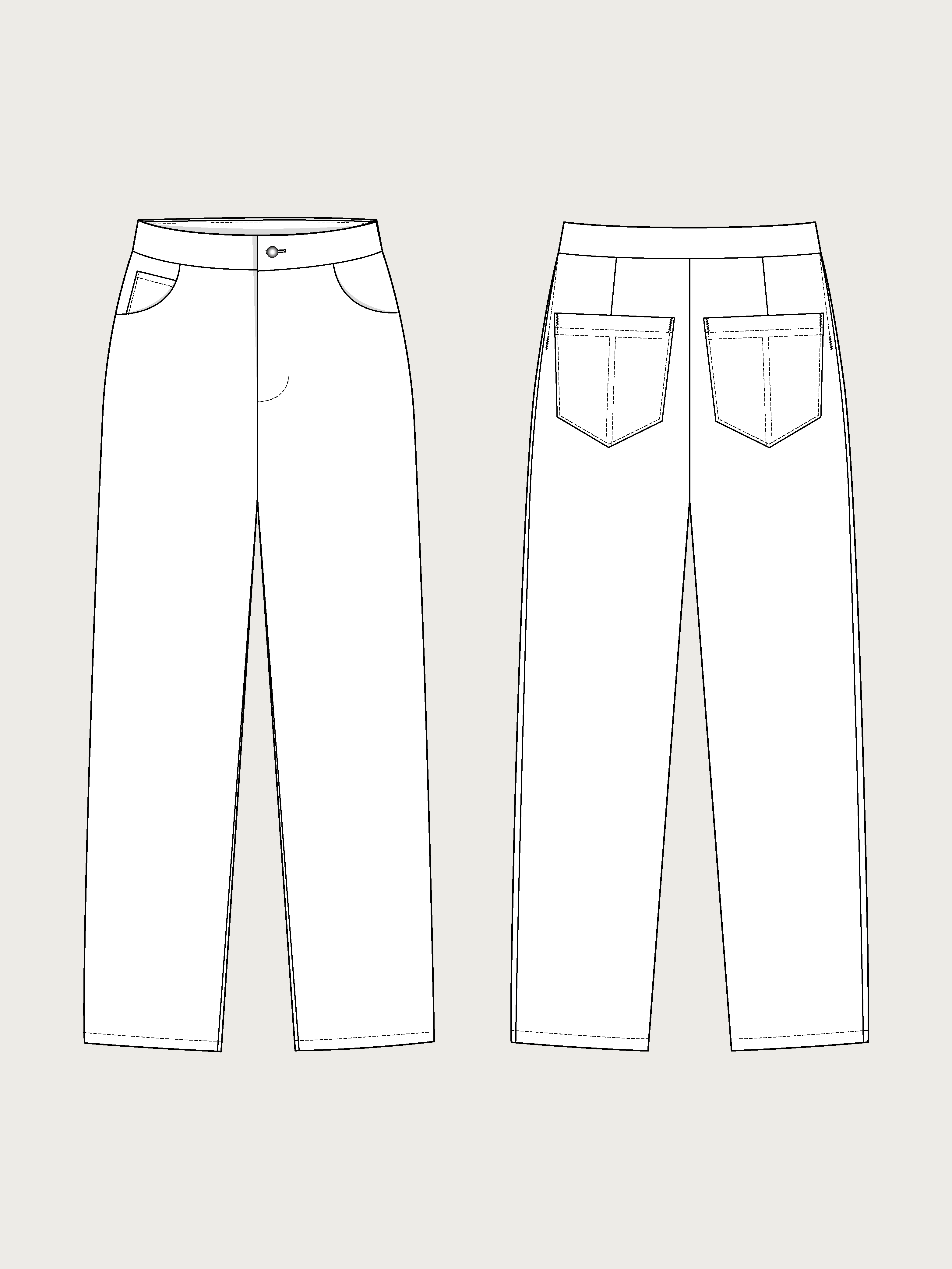 WIDE-LEG JEANS SEWING PATTERN– The Assembly Line shop