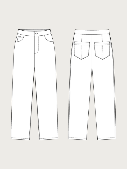 WIDE-LEG JEANS PATTERN