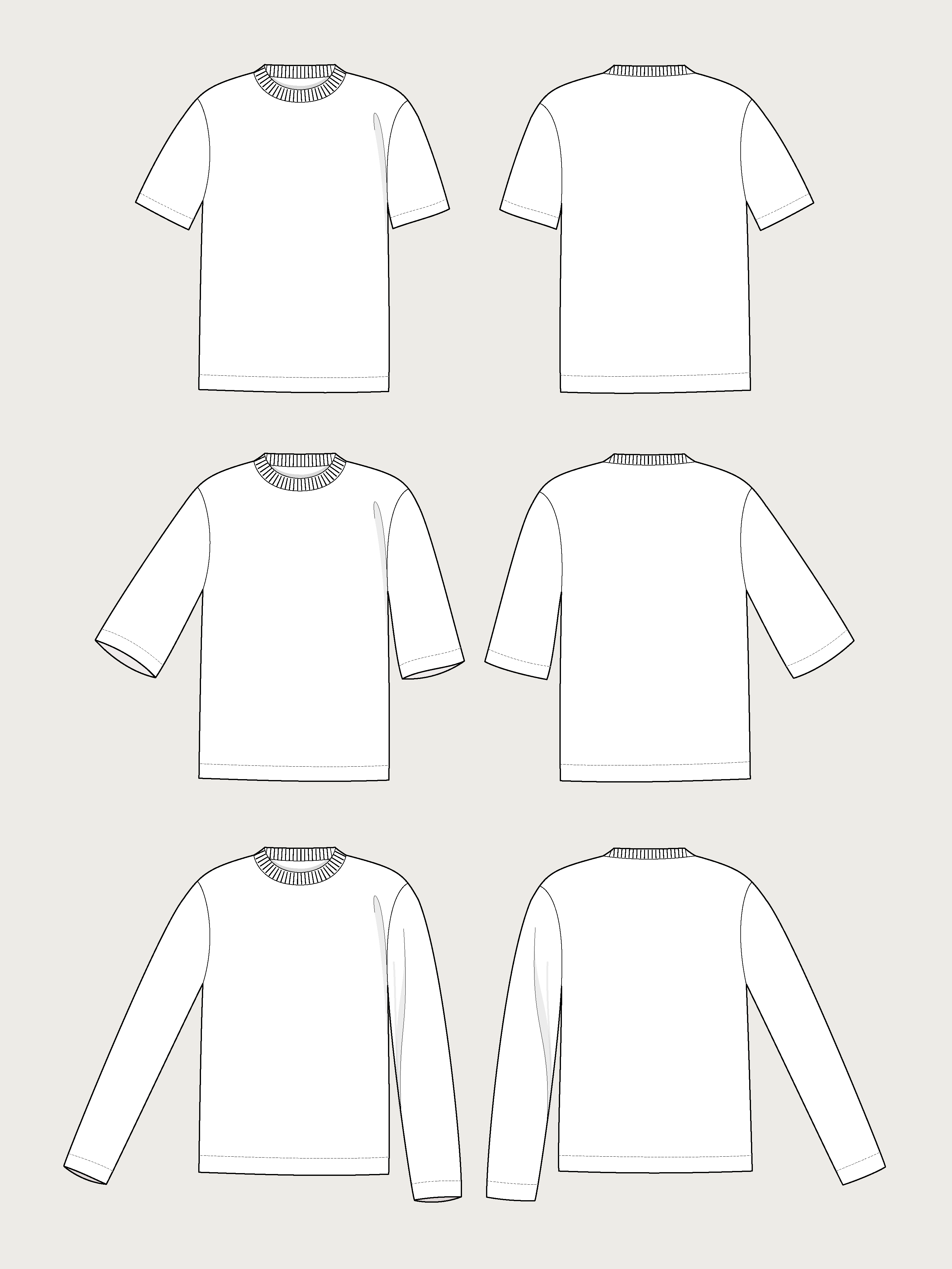 REGULAR FIT T-SHIRT SEWING PATTERN– The Assembly Line shop