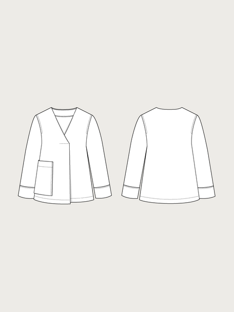 UTILITY PLEAT SHIRT PATTERN