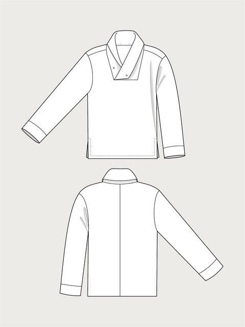 WRAP COLLAR SHIRT PATTERN - The Assembly Line shop