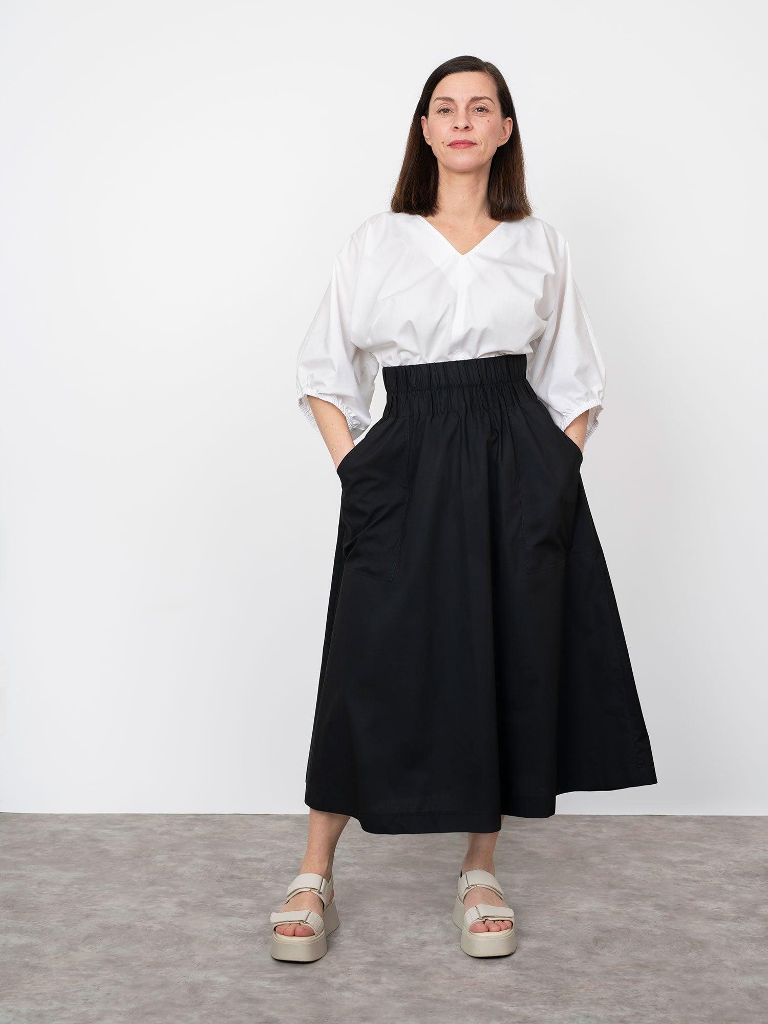 ELASTIC WAIST MAXI SKIRT PATTERN– The Assembly Line shop