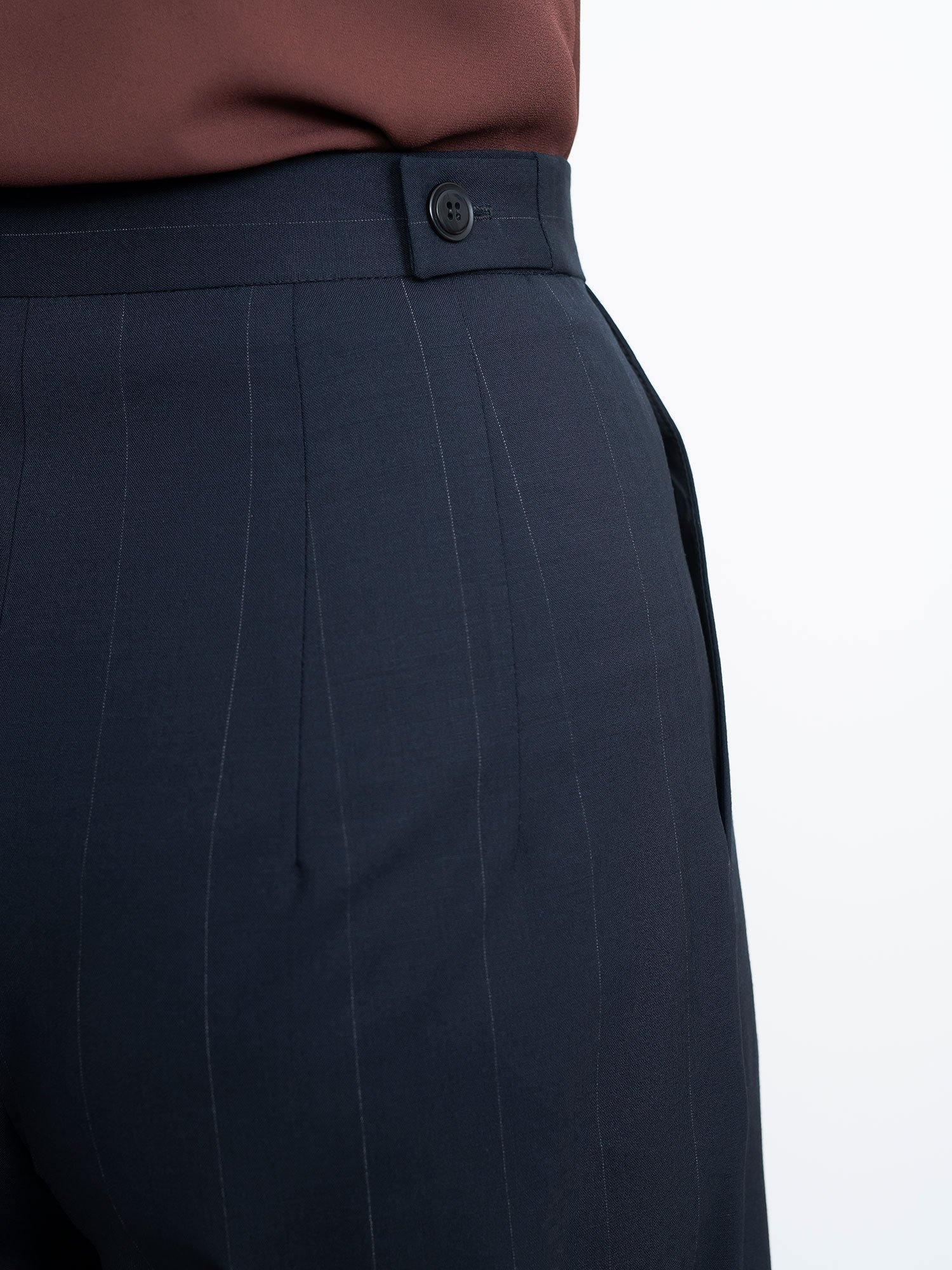 High Waisted Woven Trousers - Zeelas Apparel & Design