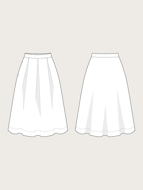 THREE PLEAT SKIRT PATTERN - The Assembly Line shop