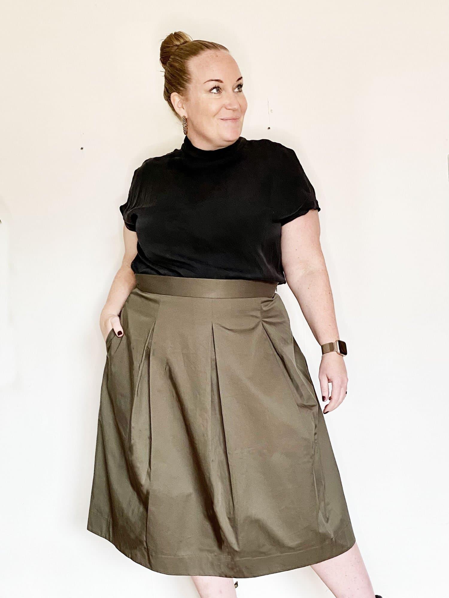 Easy Pleated Skirt: A Fabric Coup de Coeur - I sew, therefore I am